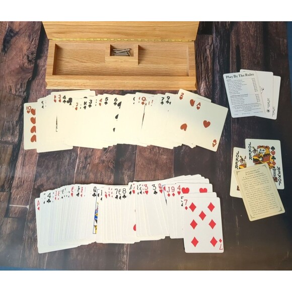 Jack Daniel's Coke Cribbage Board Wood Hinged Lid 3 Track Cards Complete EUC - Picture 6 of 8